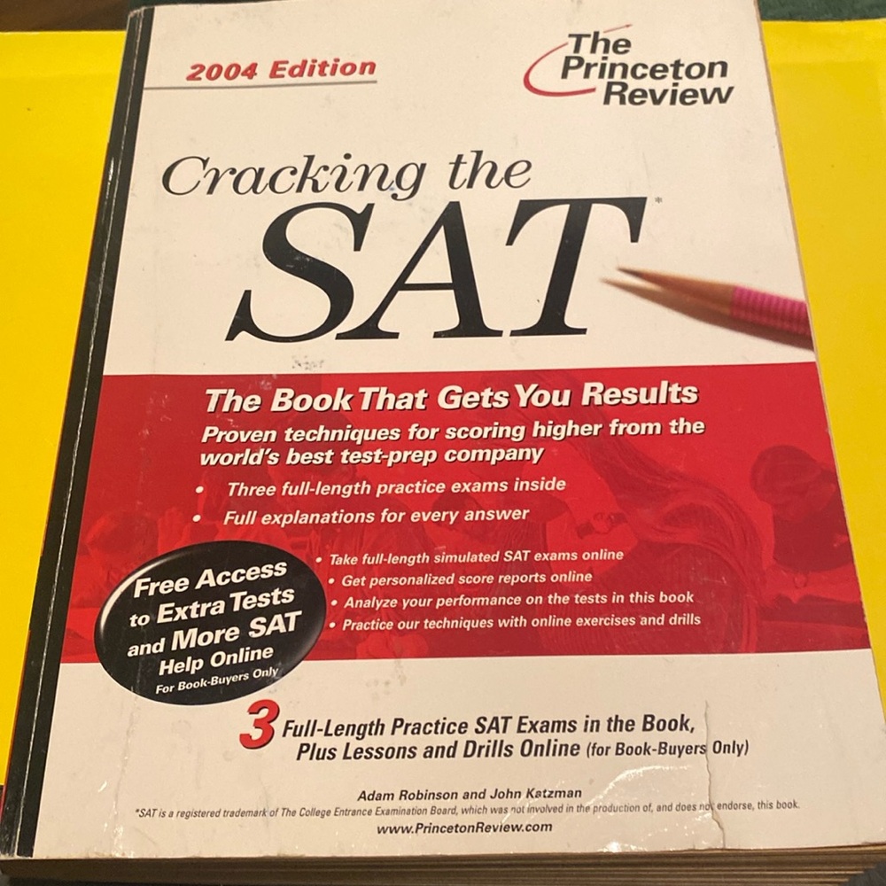 “Cracking the SAT,” Paperback